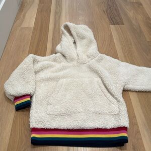 Hanna Andersson son fleece hoodie EUC